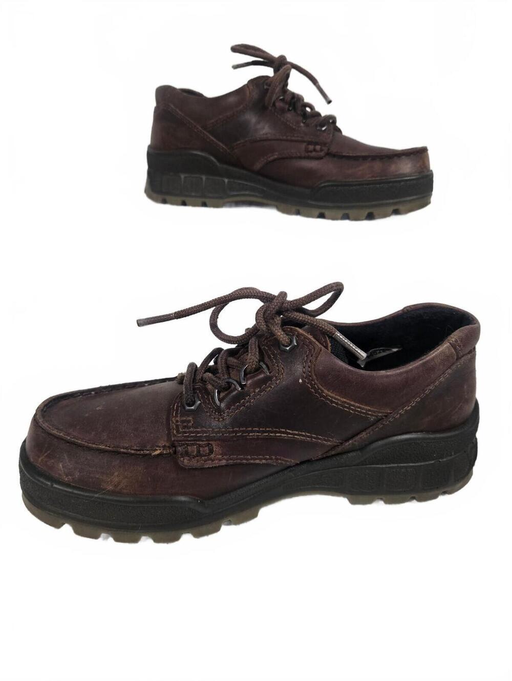 ECCO Men's Track II Low GORE-TEX Waterproof Hiking Shoes Bison Brown Size 40/6
